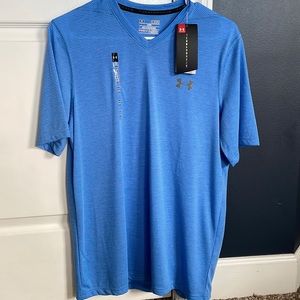 Under Armour blue stripped tshirt